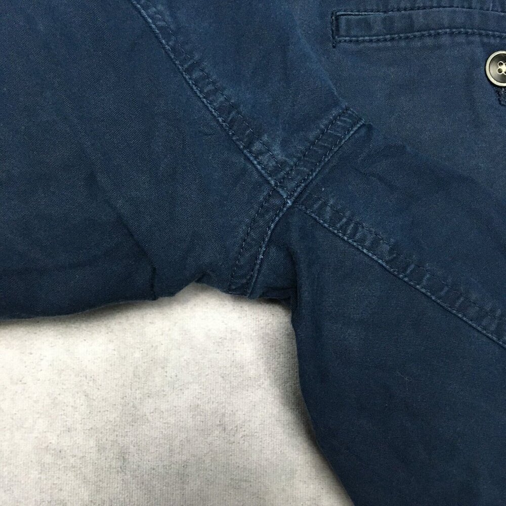 Tommy Bahama Mens Shorts size 32 Blue Flat Front Cotton Tencel Stretch Casual - Picture 13 of 13